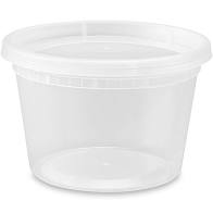 CLEAR TUB WITH LID - 16 oz.