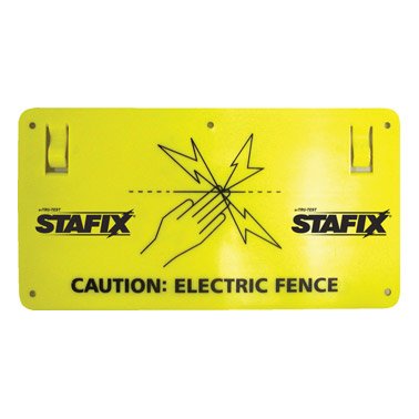 ELECTRIC FENCE WARNING SIGN 8"X4"