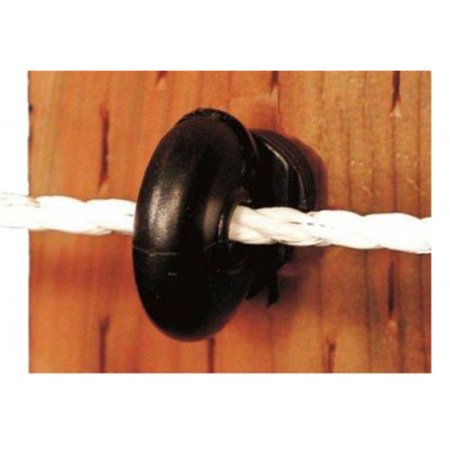 RING INSULATOR FOR ROPE or Wire (BLK) 100PK