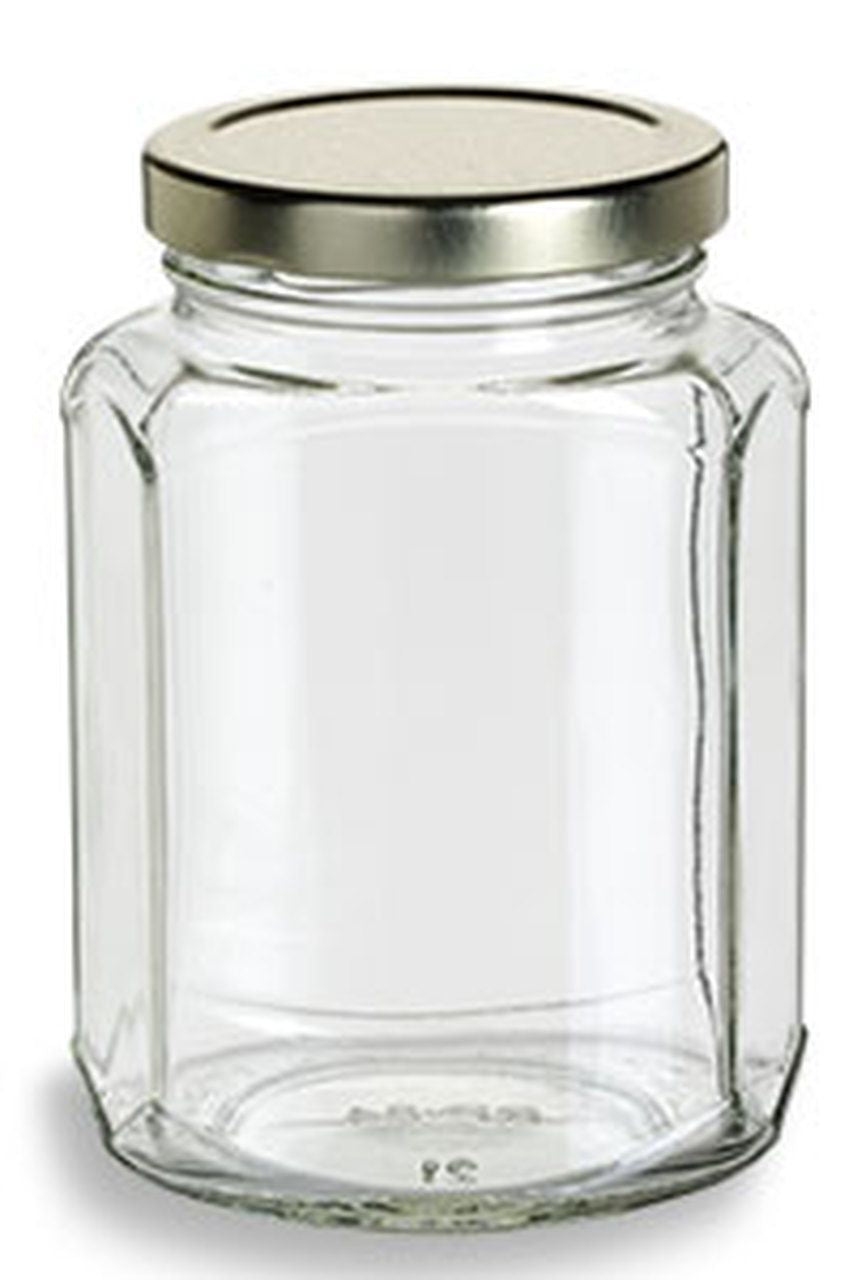 Jar 110 ml Oval Hex (Case)