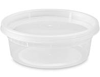 CLEAR TUB WITH LID - 8oz