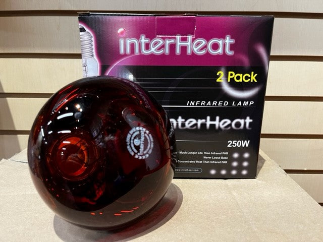 HEAT BULBS RED-INTERHEAT- 175W (2 PACK)