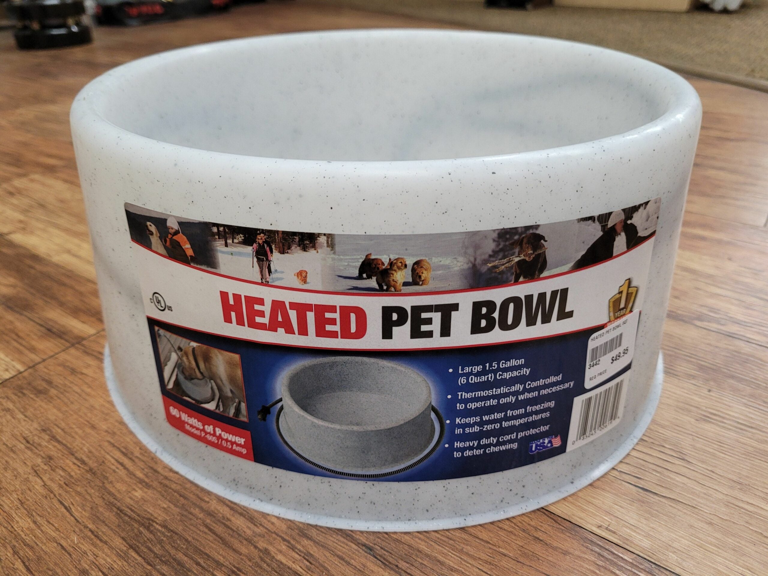 HEATED PET BOWL 6QT