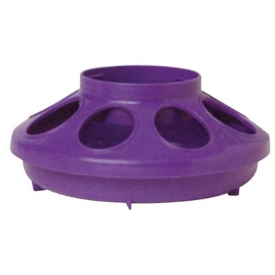 POULTRY FEEDER BASE - PLASTIC PURPLE